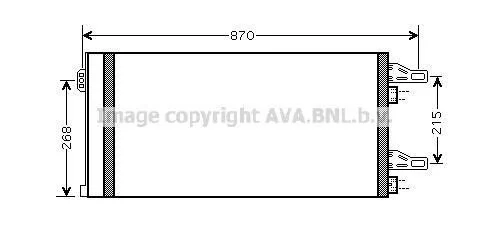 <strong>Радіатор кондиціонера CITROEN JUMPER / PEUGEOT BOXER 2.0D 16- (вир-во AVA) AVA COOLING CNA5246D (фото 1)</strong>