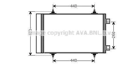 <strong>Радіатор кондиціонера PSA Jumpy Expert II 1,6d 2,0d AVA AVA COOLING CNA5263D (фото 1)</strong>
