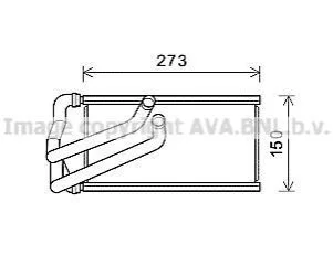 <strong>Теплообмінник, система опалення салону CLEVER FIT AVA COOLING CR6140 (фото 1)</strong>