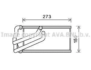 Теплообмінник, система опалення салону CLEVER FIT для AVA COOLING CR6140 фото товару