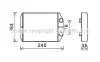 <strong>Радіатор обігрівача DACIA LODGY (2012) 1.6(вир-во AVA) AVA COOLING DAA6014 (фото 1)</strong>
