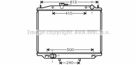 AVA NISSAN Радіатор охолодження TERRANO 3.0 DI 02- AVA COOLING DN2265 (фото 1)