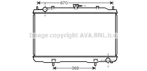 <strong>Радіатор охолодження двигуна Nissan Maxima QX (00-) МКПП AVA AVA COOLING DN2324 (фото 1)</strong>
