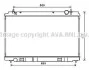 <strong>AVA NISSAN Радіатор сист. охолодження двигуна 350Z 3.5 05- AVA COOLING DN2400 (фото 1)</strong>