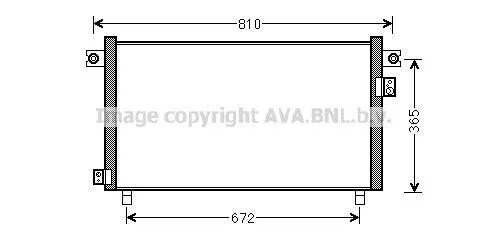 <strong>AVA NISSAN Радіатор кондиціонера (конденсатор) без осушувача PATROL 97- AVA COOLING DN5330 (фото 1)</strong>