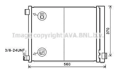 <strong>AVA NISSAN Радіатор кондиціонера (конденсатор) з осушувачем MICRA IV 1.2 DIG-S 11- AVA COOLING DN5427D (фото 1)</strong>