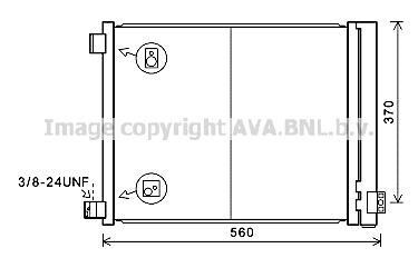 AVA NISSAN Радіатор кондиціонера (конденсатор) з осушувачем MICRA IV 1.2 DIG-S 11- AVA COOLING DN5427D фото товара