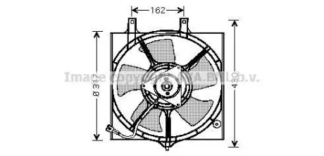 AVA NISSAN Вентилятор радіатора PRIMERA 1.6 96-, PRIMERA 2.0 16V 96- для AVA COOLING DN7510 фото товару