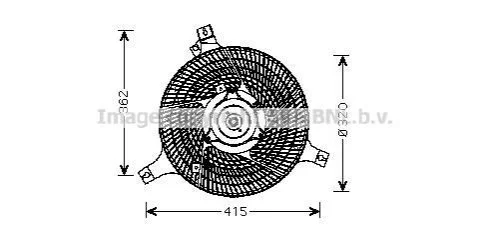 <strong>AVA INFINITI Вентилятор радіатора FX 45 03- AVA COOLING DN7530 (фото 1)</strong>
