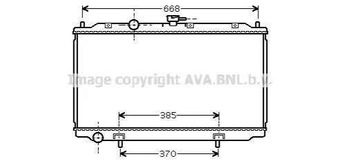 <strong>Радіатор охолодження двигуна Nissan Almera N16 (01-), Primera P12 (00-) MT AVA AVA COOLING DNA2215 (фото 1)</strong>