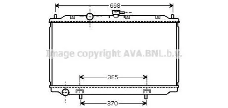 Радіатор охолодження двигуна Nissan Almera N16 (01-), Primera P12 (00-) MT AVA для Nissan AVA COOLING DNA2215 фото товару