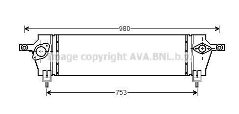 <strong>Інтеркулер NISSAN Qashqai 1.5D 07- (вир-во AVA) AVA COOLING DNA4333 (фото 1)</strong>