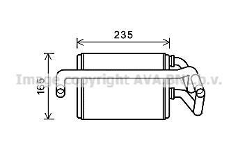 AVA NISSAN Радіатор опалення 350Z 3.5 02- AVA COOLING DNA6405 фото товара