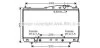 <strong>Радіатор охолодження CHEVROLET Evanda (V200) (вир-во AVA) AVA COOLING DW2055 (фото 1)</strong>