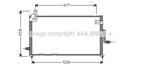 AVA DAEWOO Радіатор кондиціонера Matiz 98- AVA COOLING DW5044 фото товара