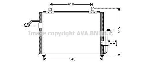 <strong>Радіатор кондиціонера AVA COOLING DW5084 (фото 1)</strong>