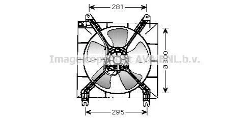 <strong>Вентилятор охолодження радіатора AVA COOLING DW7507 (фото 1)</strong>