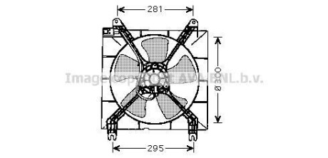 Вентилятор охолодження радіатора AVA COOLING DW7507 фото товару