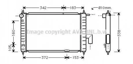 Радіатор для AVA COOLING DWA2046 фото товару