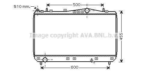 <strong>Радіатор охолодження двигуна REZZO/TACUMA MT 00-04 (Ava) AVA COOLING DWA2052 (фото 1)</strong>