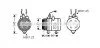 <strong>AVA CHEVROLET Компресор кондиціонера MATIZ 0.8 05-, SPARK 0.8 05-, DAEWOO AVA COOLING DWAK079 (фото 1)</strong>