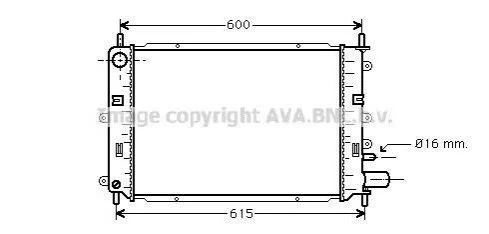 <strong>Радіатор AVA COOLING FD 2152 (фото 1)</strong>