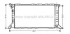 <strong>AVA FORD Радіатор охолодження (з конд.) TRANSIT TOURNEO 2.4 D 94-, 2.5 D 94-, TRANSIT 2.5 91- AVA COOLING FD2206 (фото 1)</strong>