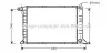 <strong>Радіатор охолодження двигуна Ford Tranzit (96-02) 2,5d AVA AVA COOLING FD2261 (фото 1)</strong>