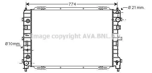 <strong>Радіатор, Система охолодження двигуна MAZDA AVA COOLING FD2346 (фото 1)</strong>