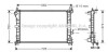 Радіатор охолодження FORD FOCUS I (CAK) (98-) (AVA) AVA COOLING FD2379 (фото 1)