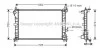 <strong>Радіатор охолодження FORD FOCUS I (CAK) (98-) (вир-во AVA) AVA COOLING FD2379 (фото 1)</strong>