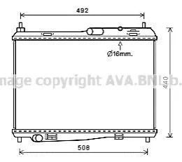 <strong>Радіатор, Система охолодження двигуна CLEVER FIT AVA COOLING FD2620 (фото 1)</strong>