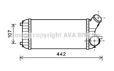 AVA FORD Інтеркулер C-Max II, Grand C-Max 1.6TDCi 10- для AVA COOLING FD4472 фото товара
