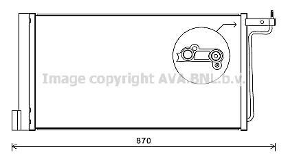 AVA FORD Радіатор кондиціонера (конденсатор) C-MAX 1.6 10-, FOCUS 1.6 10-, GRAND C-MAX 1.6 10- AVA COOLING FD5485D фото товара