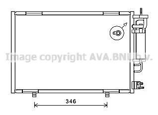 AVA FORD Радіатор кондиціонера (конденсатор) з осушувачем Fiesta VI 08- для Ford AVA COOLING FD5490D фото товару