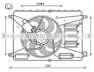 <strong>Вентилятор AVA COOLING FD7556 (фото 1)</strong>