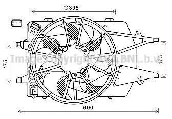 Вентилятор радіатора для AVA COOLING FD7577 фото товару