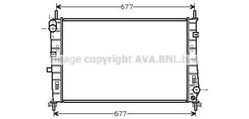 <strong>Радіатор охолодження двигуна FORD MONDEO 1997- (Ava) AVA COOLING FDA2165 (фото 1)</strong>
