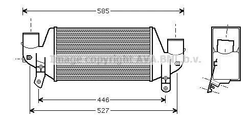 <strong>AVA FORD Інтеркулер Fiesta IV, Focus 1.8D/TDCi 95- AVA COOLING FDA4313 (фото 1)</strong>