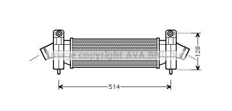 AVA FORD Інтеркулер Mondeo III 2.0/2.2TDCi 00- AVA COOLING FDA4341 фото товару