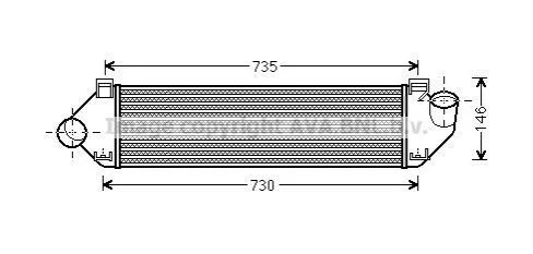 <strong>Інтеркулер Focus II 1.6 TDCi * 02/08-(AVA) AVA COOLING FDA4438 (фото 1)</strong>
