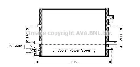 <strong>AVA FORD Радіатор кондиціонера (кондекнсатор) Mondeo III 02- AVA COOLING FDA5377 (фото 1)</strong>