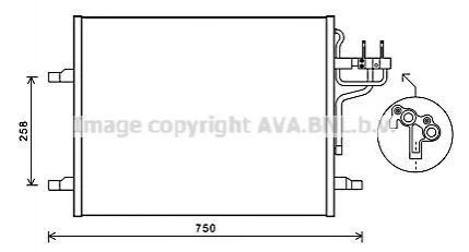 <strong>Радіатор кондиціонера AVA AVA COOLING FDA5483 (фото 1)</strong>