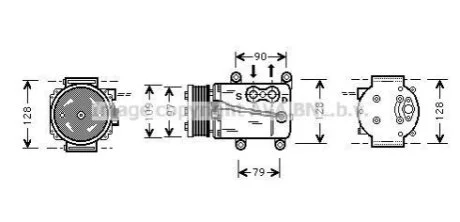 Компресор для Ford, Mazda AVA COOLING FDAK105 фото товару