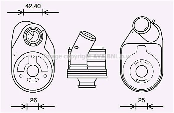 <strong>Радіатор масляний Fiat Ducato 2,3d 07> AVA AVA COOLING FT3610 (фото 1)</strong>