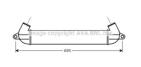 <strong>Інтеркулер Fiat Doblo (01-) 1.3JTd, 1.9JTd AVA AVA COOLING FT4271 (фото 1)</strong>