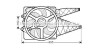 AVA FIAT Вентилятор радіатора (з дифузором) GRANDE PUNTO 1.3, 1.4 05-, PUNTO 1.3 12- AVA COOLING FT7530 (фото 1)