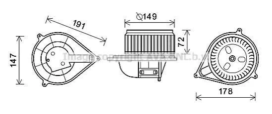 <strong>Вентилятор салону AVA COOLING FT8427 (фото 1)</strong>