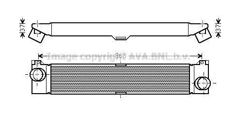 <strong>AVA FIAT Інтеркулер DUCATO 06- AVA COOLING FTA4353 (фото 1)</strong>