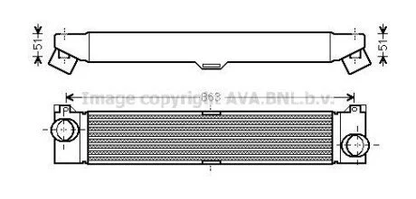 AVA CITROEN Інтеркулер Jumper, Fiat Ducato, Peugeot Boxer 2.2/3.0HDI 06- для Citroen, Peugeot, Fiat AVA COOLING FTA4360 фото товару
